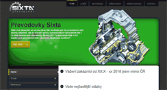 Desktop Screenshot of prevodovky-sixta.cz
