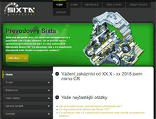 Tablet Screenshot of prevodovky-sixta.cz